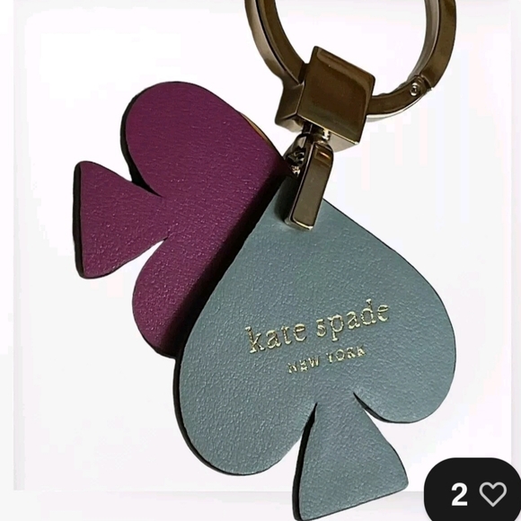 Kate Spade N.Y. Seaside Stacked Spade Gold & Multi Color Keyfob! NWOT! - Picture 4 of 7